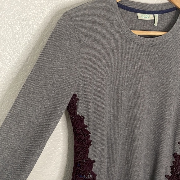 LOGO LOUNGE Mixed Material Top | XXS - Picture 7 of 8